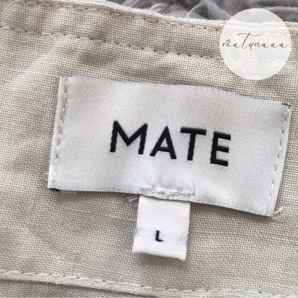 Mate the Label Maya Linen Overalls in Bone L NWOT - Picture 2 of 2
